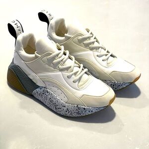 Stella McCartney Eclypse Cream and Gray Sneakers